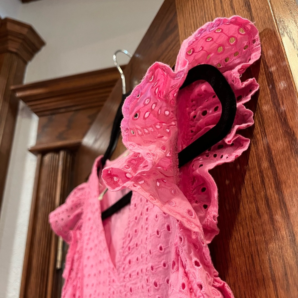 St. John's Bay Pink Bloom Eyelet Dress - Picture 5 of 9